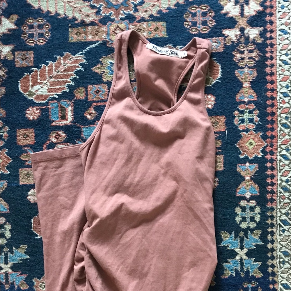 Michael Stars Jersey Dress - Coral Color